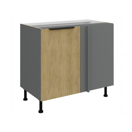 Szafka narożna 105 cm CREMA dąb cremona / antracyt 105 ND 1F BB